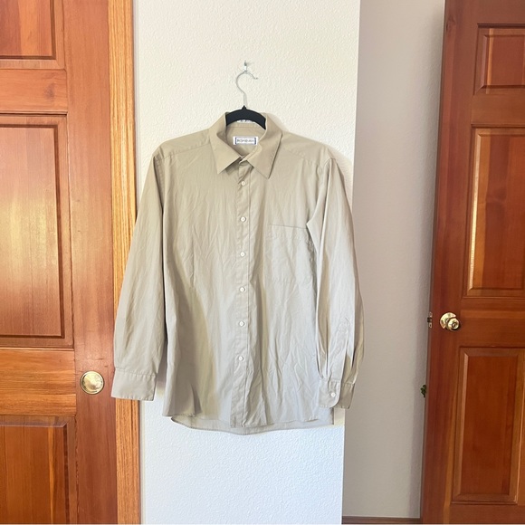 Yves Saint Laurent Tan Casual Button-Down Shirt - Picture 1 of 9